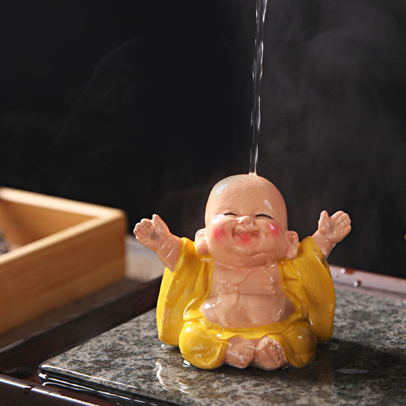 Color Changing Laughing Buddha Tea Pet – Wealth inviting belly design, feng shui tea ceremony