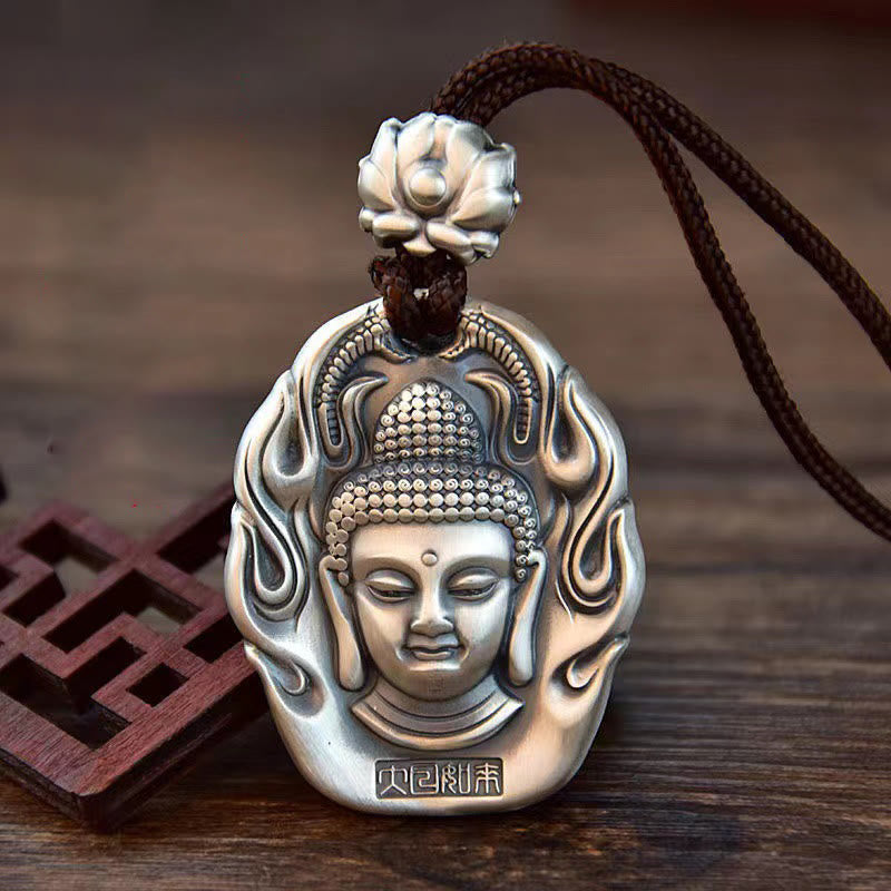 Lotus Buddha Avalokitesvara Incense Burner – front view Avalokitesvara on lotus, purple clay ceramic