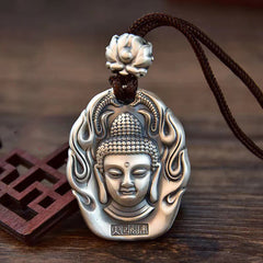 Lotus Buddha Avalokitesvara Incense Burner – front view Avalokitesvara on lotus, purple clay ceramic