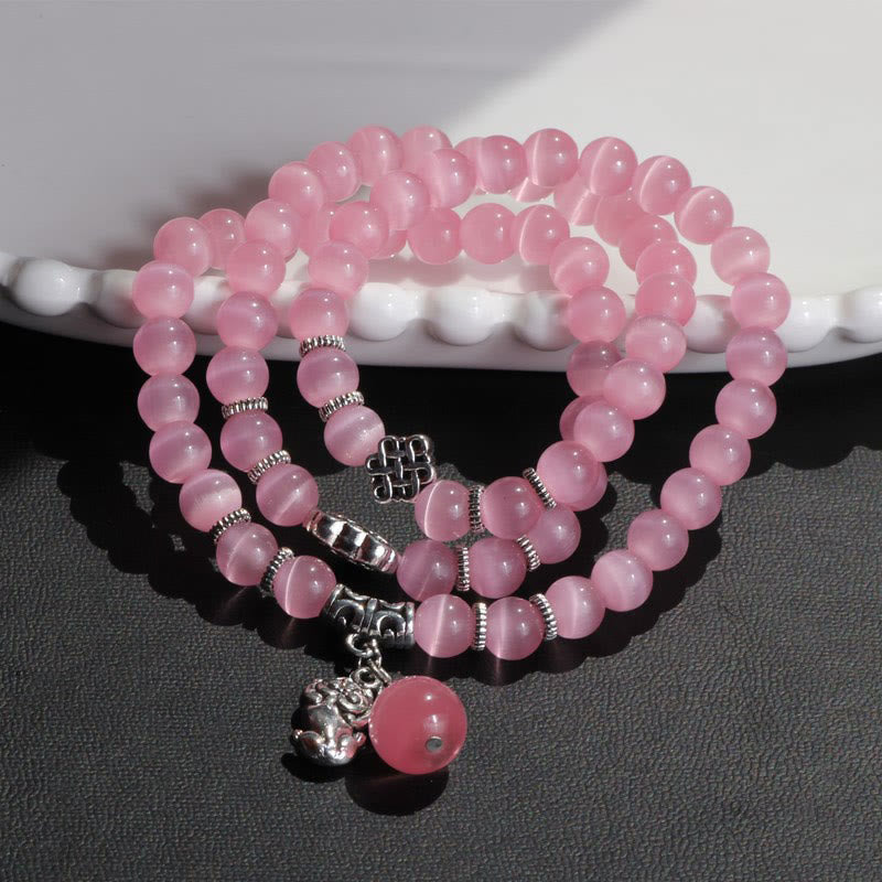 Cat Eye PiXiu Triple Wrap Bracelet, image 23, healing bracelet