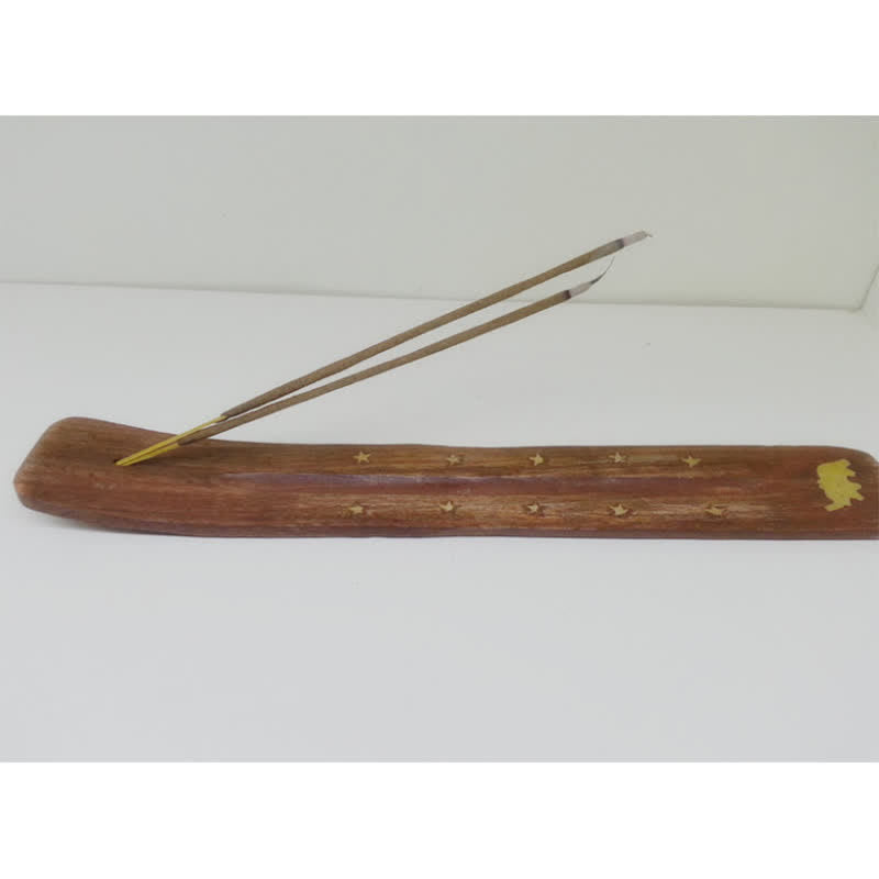 Handmade Wood and Copper Incense Burner Zweitbild