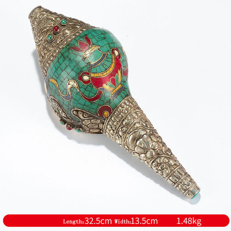 Product 930: Turquoise Shankha Conch