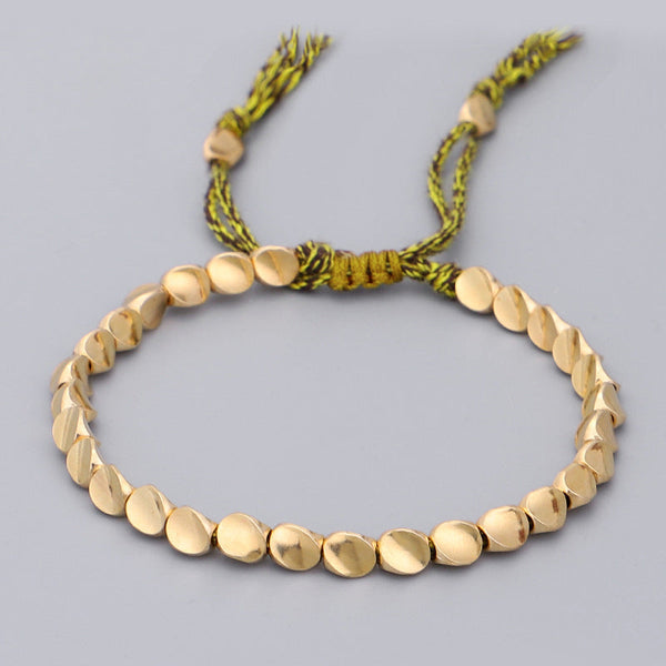 Tibetan Copper Beads Healing Rope Bracelet, image 8, healing bracelet