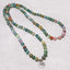 108 Mala Indian Agate Bracelet – agate mala in relaxed loop with silver Tree of Life charm on stone surface