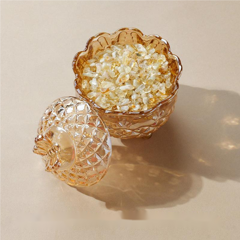 Crystal Energy Purification Demagnetization Bowl – Amber Bowl / Citrine, image 6