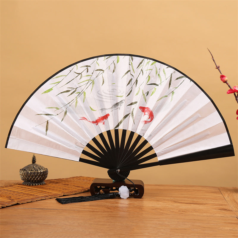 Chinese Folding Fan – Collection of folding fans with Chinese motifs, hand fan set