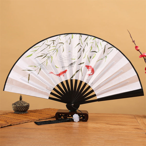 Chinese Folding Fan – Collection of folding fans with Chinese motifs, hand fan set