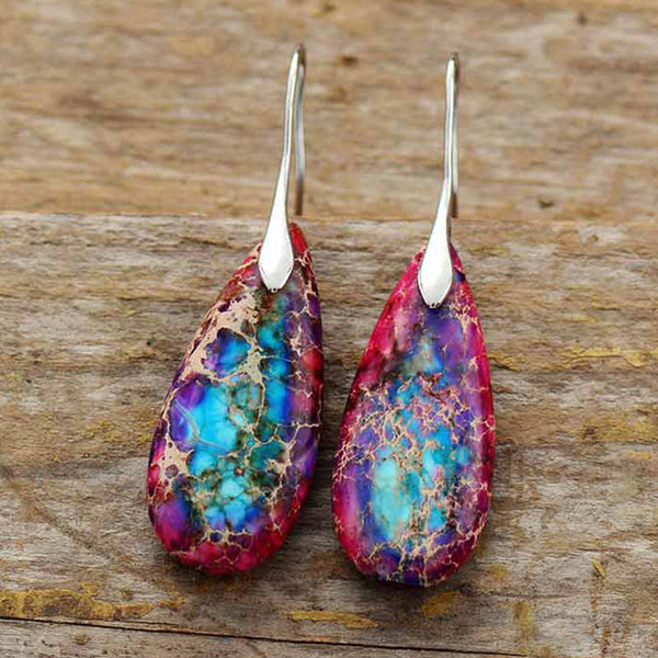 Emperor Stone Happiness Earrings, image 6, earring jewelry