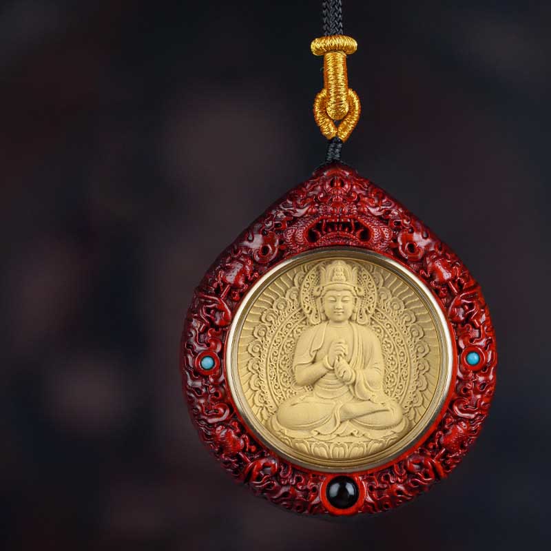Zodiac Buddha Sandalwood Necklace – ebony and sandalwood two-tone strand pattern, alternating beads