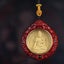 Zodiac Buddha Sandalwood Necklace – red sandalwood color deepening with wear, aging beauty demo
