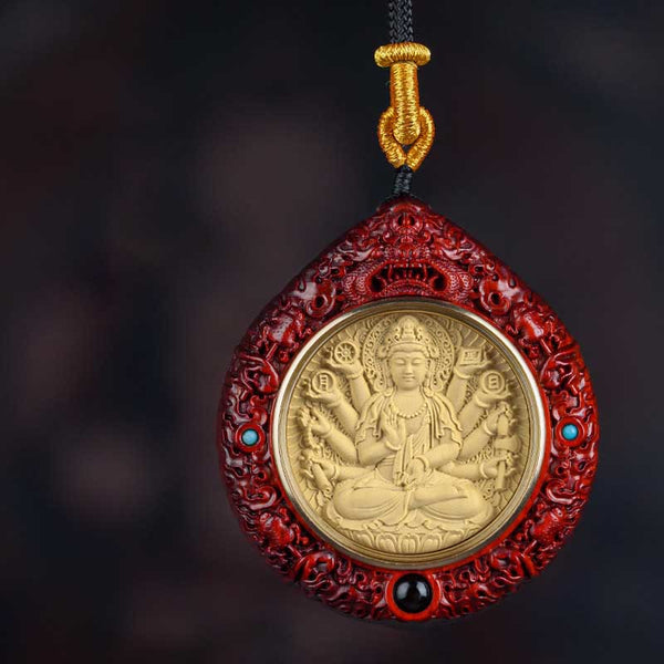 Zodiac Buddha Sandalwood Necklace – bead diameter 6mm close-up showing precision drilling, quality