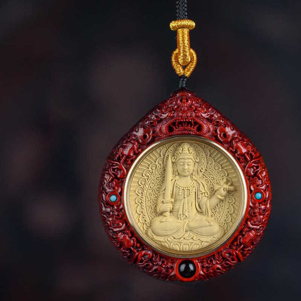 Zodiac Buddha Sandalwood Necklace – certificate of authenticity card for genuine sandalwood, proof