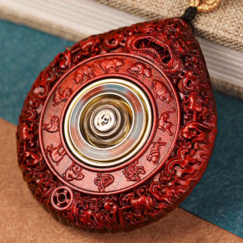 Zodiac Buddha Sandalwood Necklace – birth year animal selection guide, personalized jewelry picker