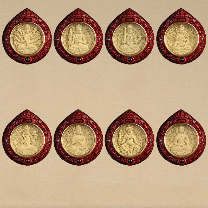 Zodiac Buddha Sandalwood Necklace – sandalwood beads under magnification showing pore structure