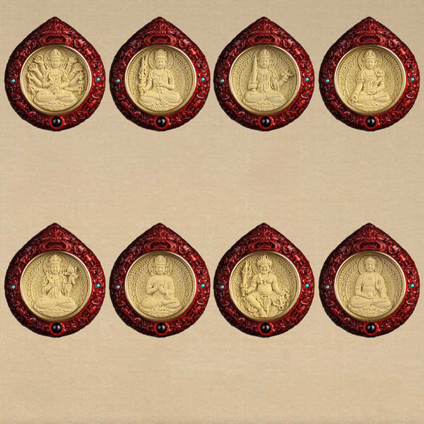 Zodiac Buddha Sandalwood Necklace – sandalwood beads under magnification showing pore structure