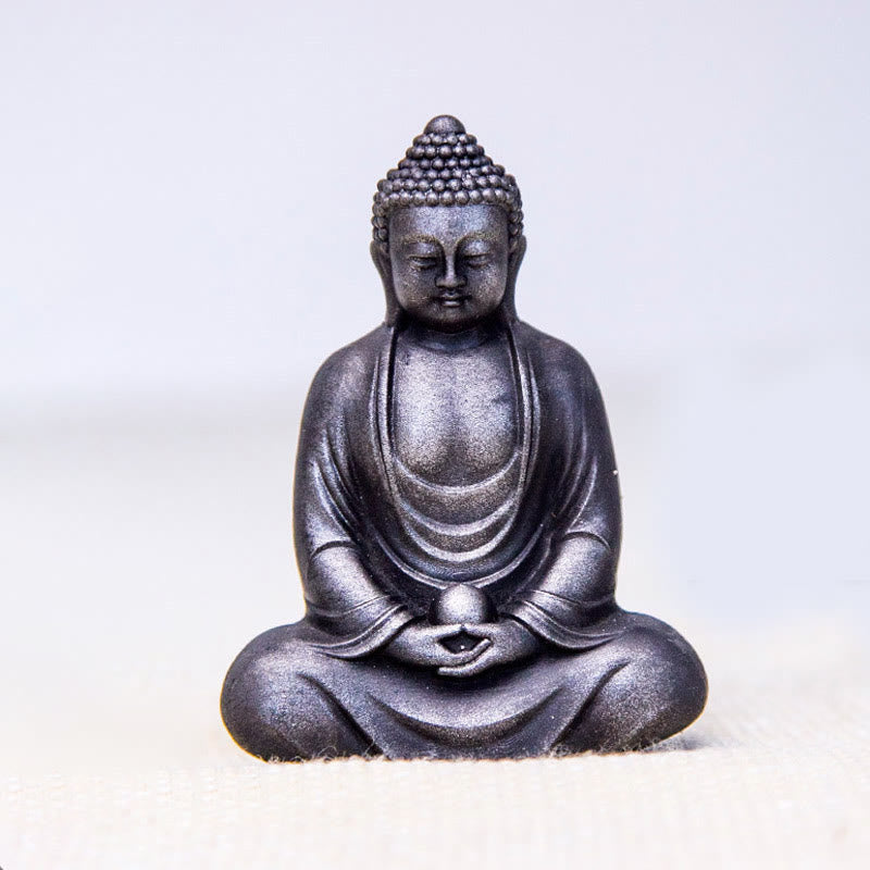 Tibetan Meditating Buddha Statue – detailed texture spiritual surface, unique tibetan buddha finish