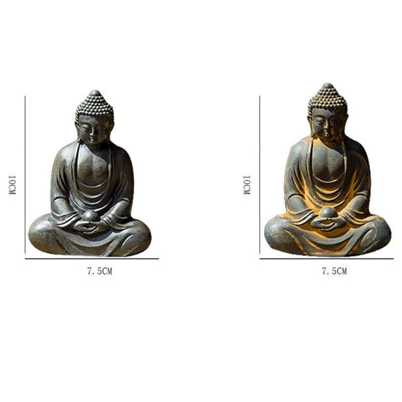 Tibetan Meditating Buddha Statue – minimal shrine serenity decoration, simple tibetan buddha altar
