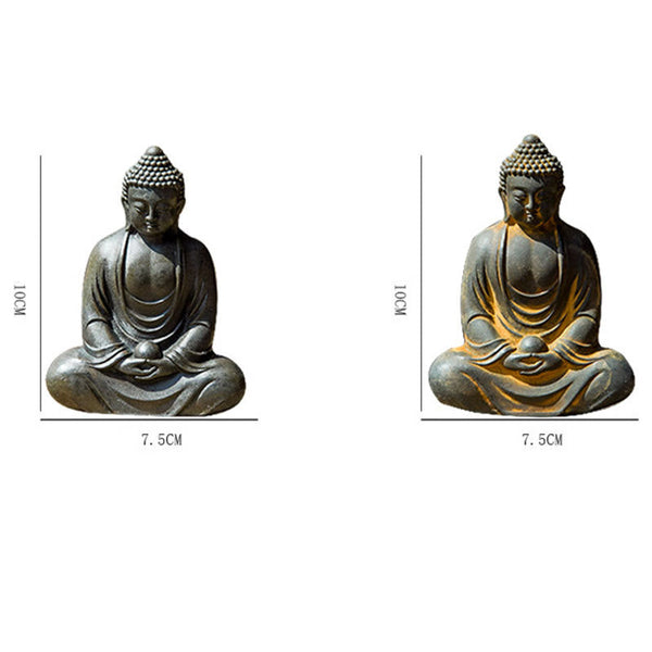 Tibetan Meditating Buddha Statue – minimal shrine serenity decoration, simple tibetan buddha altar