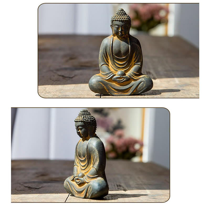 Tibetan Meditating Buddha Statue – full serenity statue display pose, tibetan buddha home decor