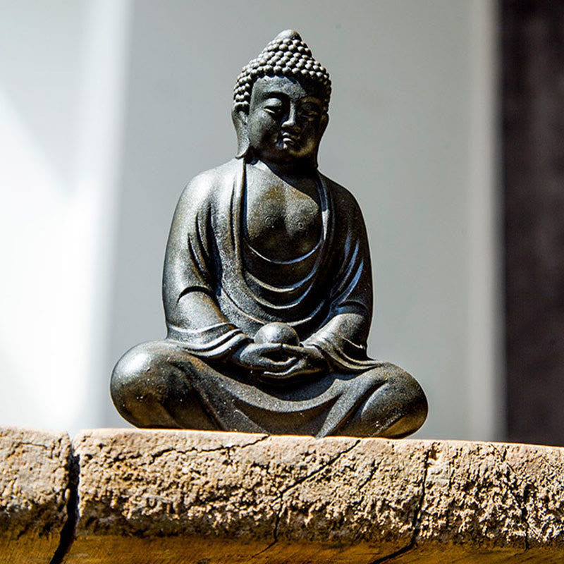 Tibetan Meditating Buddha Statue – medium size perfect home sanctuary, tibetan buddha serenity accent