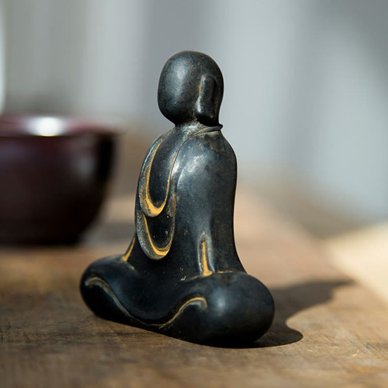 Tibetan Buddha Statue – three-quarter ornate tibetan angle, detailed buddha statue view