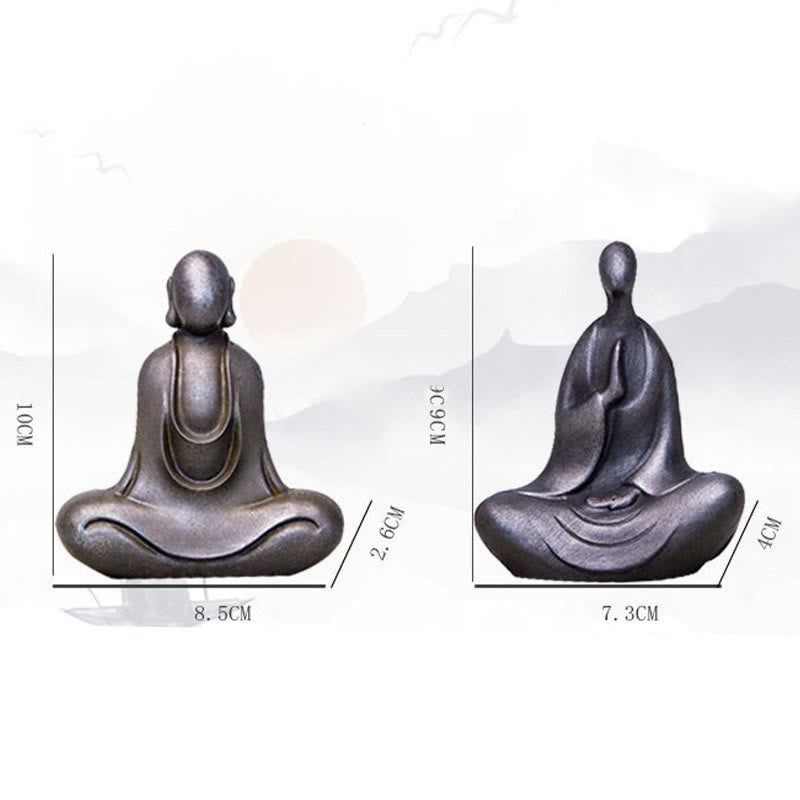 Tibetan Buddha Statue 2 Styles Iron Powder Resin Desk Decoration