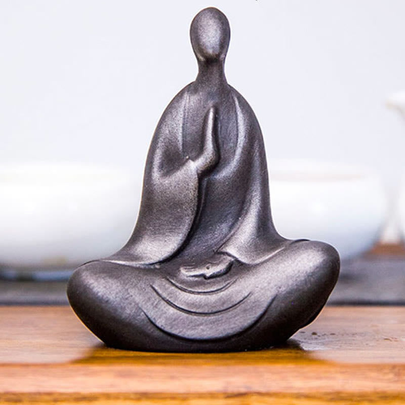 Tibetan Buddha Statue – back view lotus base carving detail, tibetan buddha resin craft art