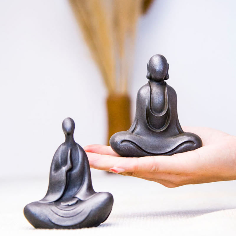Tibetan Buddha Statue 2 Styles Iron Powder Resin Desk Decoration