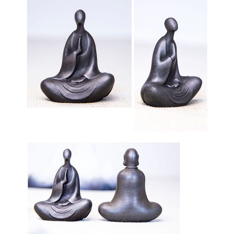 Tibetan Buddha Statue 2 Styles Iron Powder Resin Desk Decoration