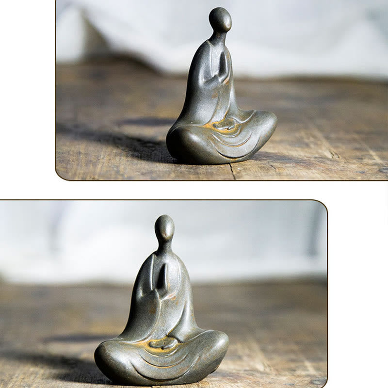 Tibetan Buddha Statue – close-up of traditional crown detail, ornate tibetan buddha sculpture
