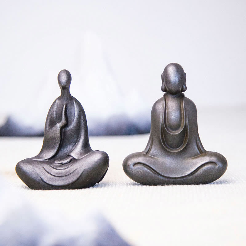 Tibetan Buddha Statue 2 Styles Iron Powder Resin Desk Decoration