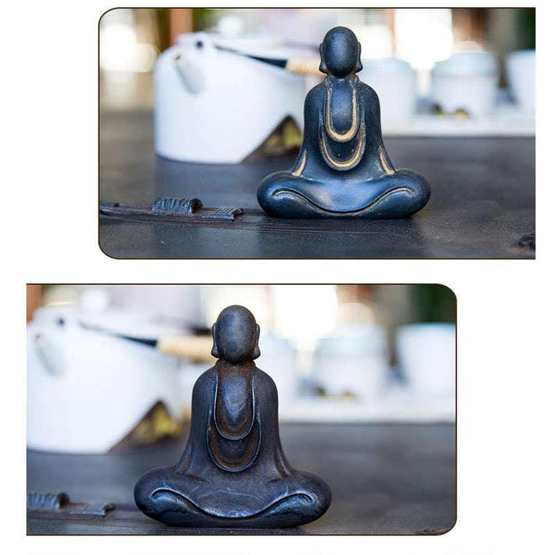 Tibetan Buddha Statue – bookshelf zen corner display piece, tibetan buddha home library