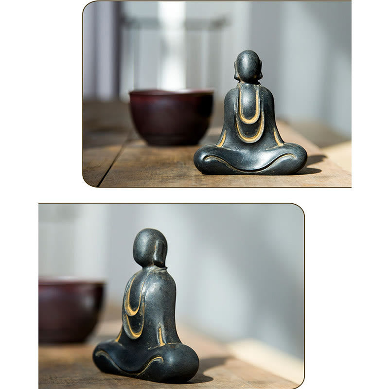 Tibetan Buddha Statue – sacred tibetan buddha energy statue, spiritual desk decoration art