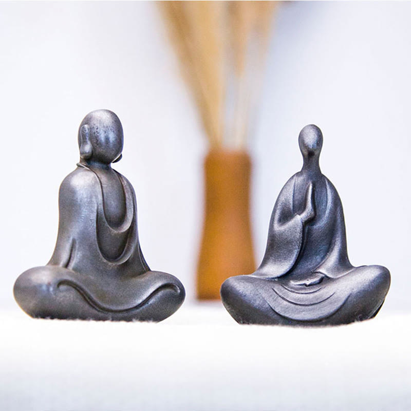 Tibetan Buddha Statue 2 Styles Iron Powder Resin Desk Decoration
