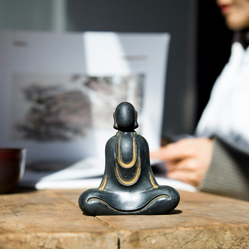 Tibetan Buddha Statue – home office spiritual eastern decor, tibetan buddha meditation accent