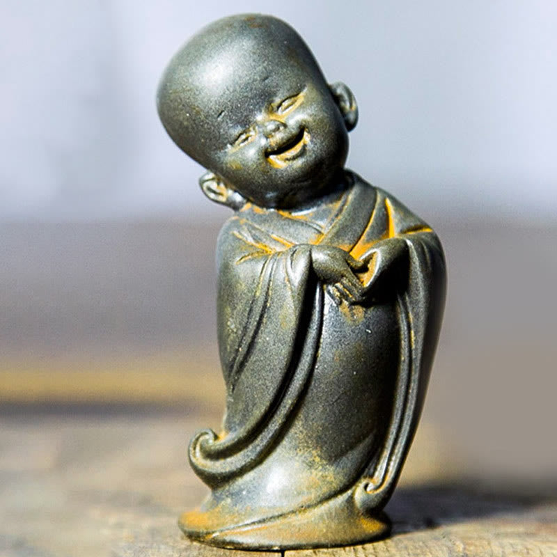 Small Meditating Monk Statue – variety pack meditation pose figures, eleven style monk collection