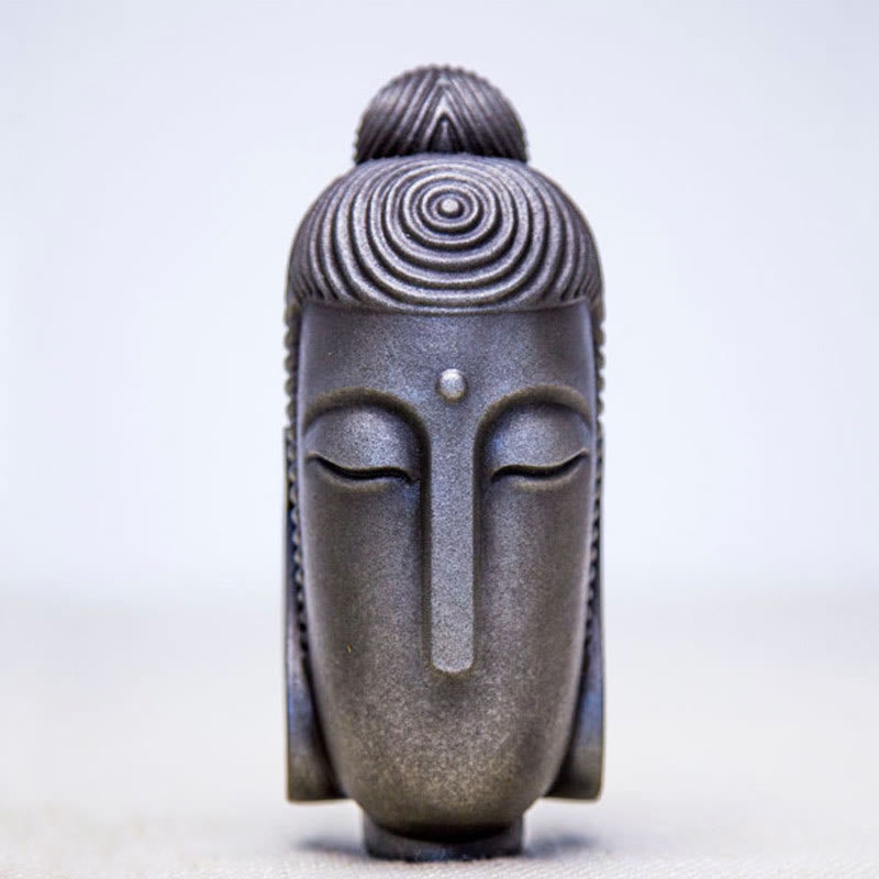 Closed Eyes Meditating Buddha Statue – three-quarter angle elegant sculpture, meditation statue art decor