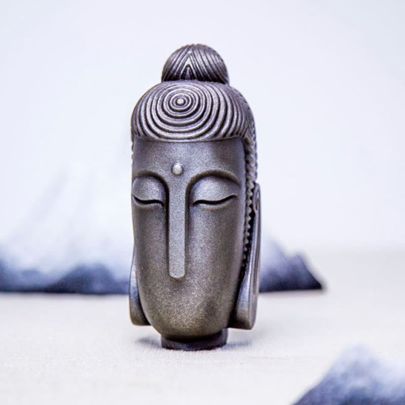 Closed Eyes Meditating Buddha Statue – robe folds texture craftsmanship detail, artisan resin sculpture