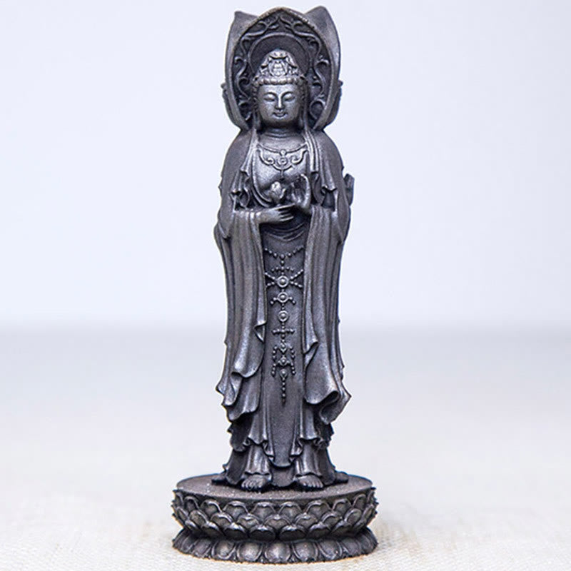 Three-Sided Kwan Yin Statue – protective packaging with foam wrap for safe delivery