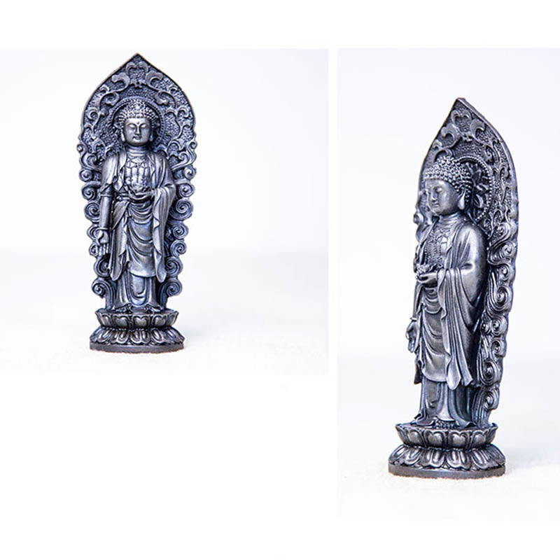 Amitabha Guanyin Mahasthamaprapta Resin Statue Trio Altar Decor