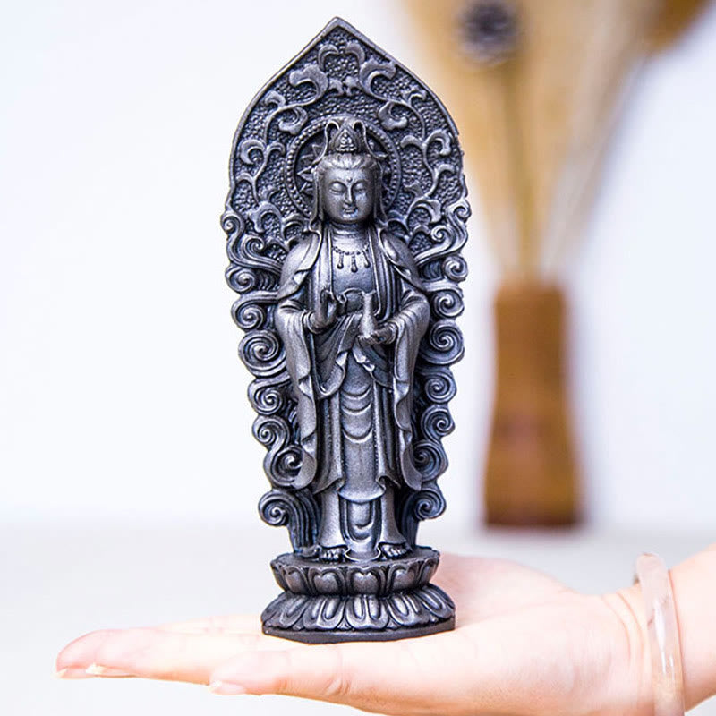 Amitabha Guanyin Mahasthamaprapta Resin Statue Trio Altar Decor