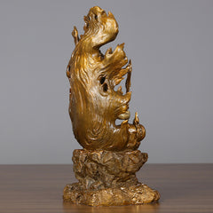 Acalanatha Buddha Statue – side profile showing flowing robes and sacred mudra gesture