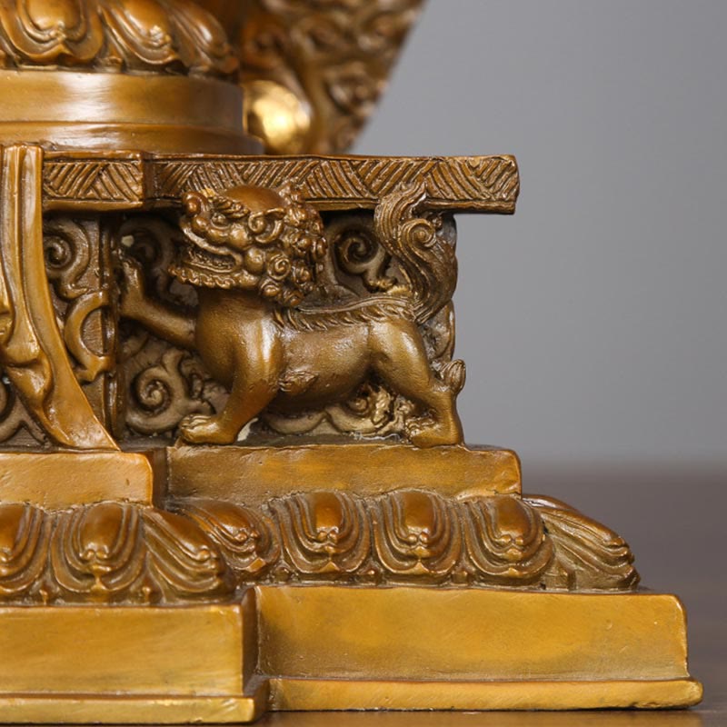 Thousand-Armed Avalokitesvara Kwan Yin Wealth Brass Copper Statue Decor – Shrine centerpiece, impressive altar focal point