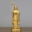 Ksitigarbha Bodhisattva Compassion Copper Statue Home Offering Decoration – Right hand staff, monk staff ornament