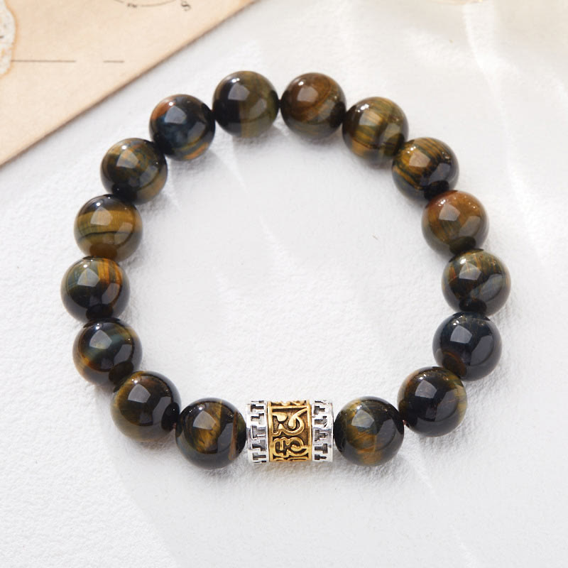 Tiger Eye Six True Words Bracelet Secondary image