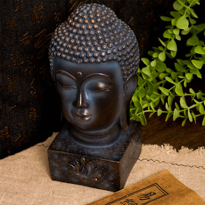 Silver Sheen Obsidian Laughing Buddha Necklace – back view of laughing Buddha carving, good luck talisman