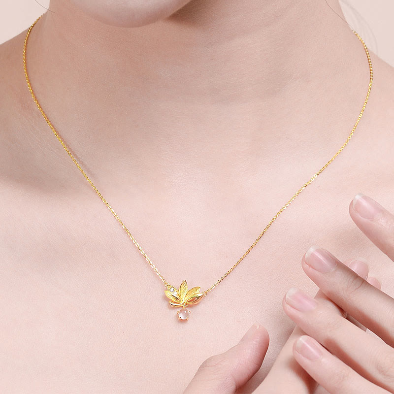 925 Sterling Silver Lotus Pendant Necklace | Protection & Love