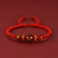 Red Agate Chinese Zodiac Red String Braided Bracelet | Protection – gold Dragon zodiac agate bead, powerful fortune talisman