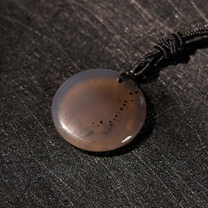 Colgante Purificador de Obsidiana Negra y Cristales Múltiples Loto Esvástica