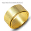 Chinese Zodiac Natal Buddha Heart Sutra Ring – Worn on finger showing comfortable fit, spiritual jewelry